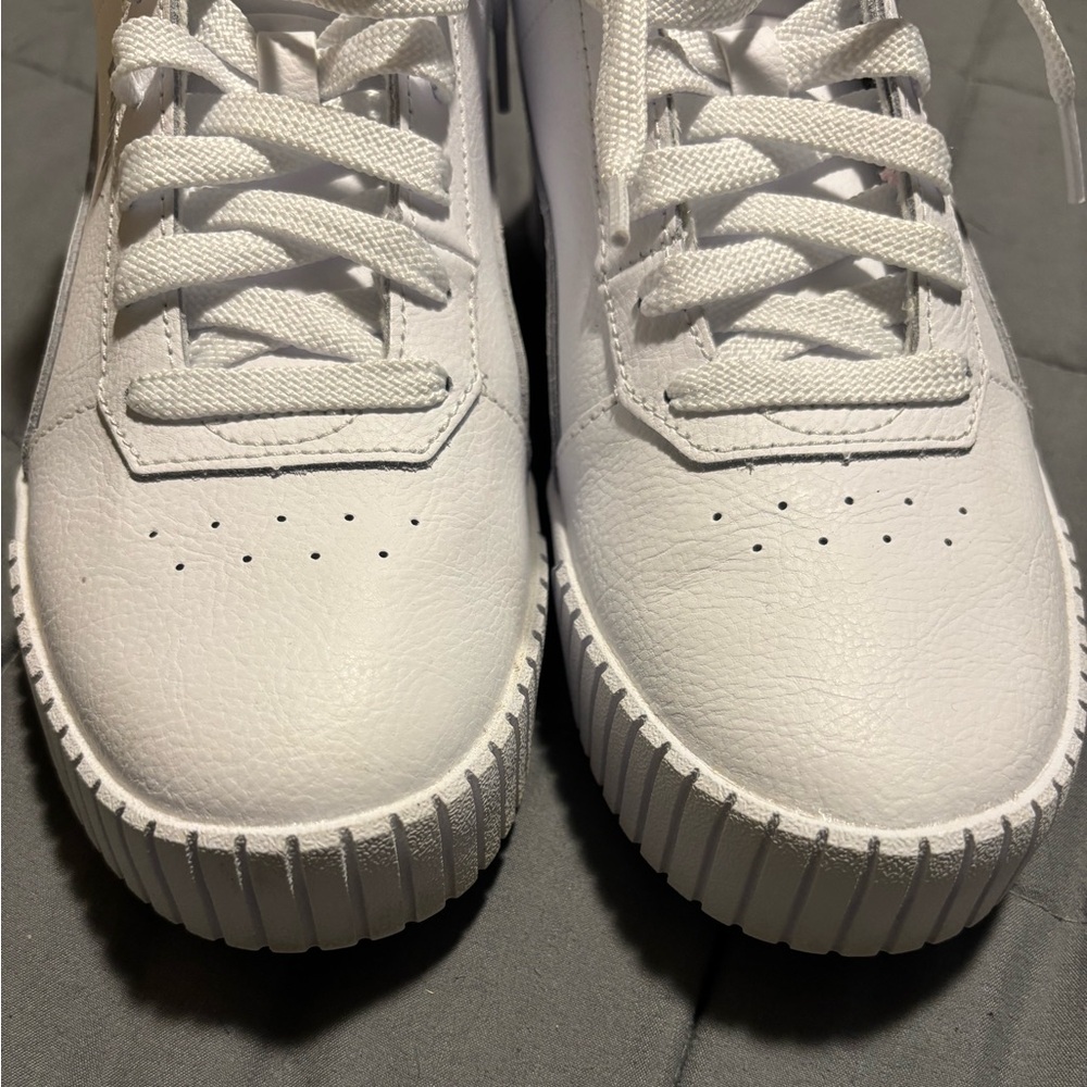 PUMA Carina Mid White Hightop Sneakers Womens Size 7.5 - Picture 6 of 9